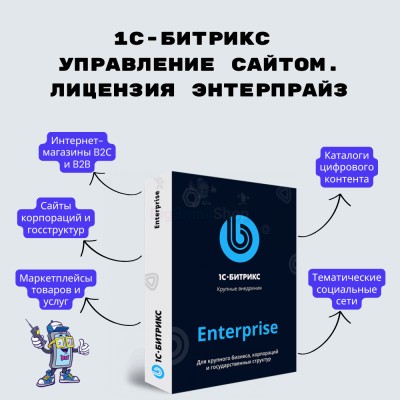 1С-Битрикс: Управление сайтом. Лицензия Энтерпрайз - купить в Старых Турбаслы